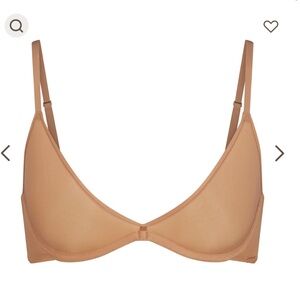 SKIMS weightless scoop bra in orchre, 32C